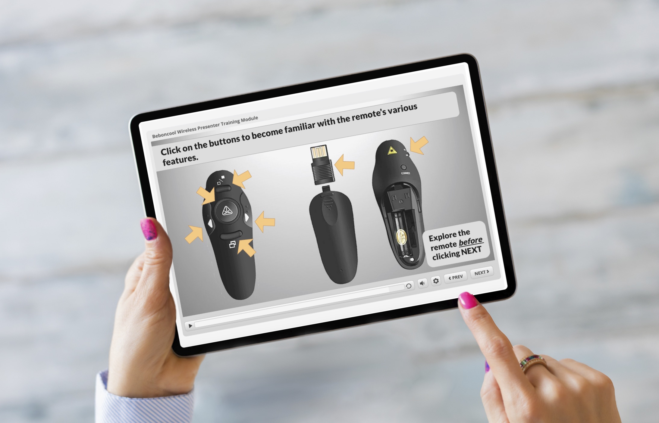 Learning Module Presenter Beboncool Wireless Presenter (learning module) – Nicholas Brown